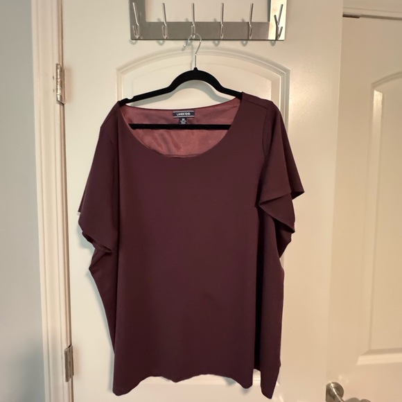 Lands' End Tops - Lands' End Women's Burgundy Top 3x